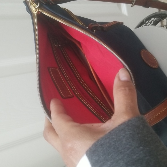 Dooney & Bourke Blue Crossbody Bag EUC - Picture 6 of 13